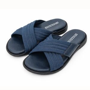 Donald Pliner. Men's Park Slip‎ On Sandals Indigo.